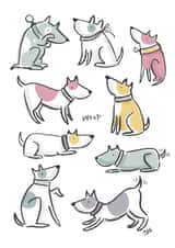 Woof! Send a smile : ) created by Elizabeth Anderson Art