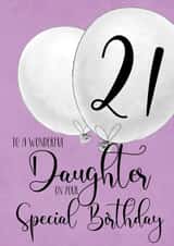 21st Birthday Daughter created by Louise Potton Designs