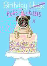 Birthday Pugs created by Leah Rowe