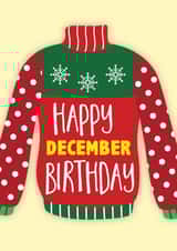 December Christmas Jumper Birthday created by Shutterjunkie