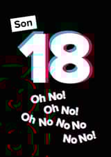 Son 18 Oh No!!!! created by Quinton cards