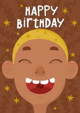 Birthday cut card created by Katerina Ren