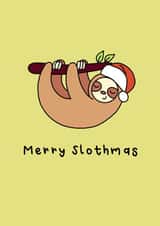 Merry Slothmas Christmas Card created by Raptor Designs