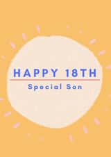 18th birthday special son card created by Proper job studio