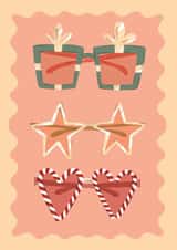 Novelty Glasses Christmas Card created by Enyou Draws