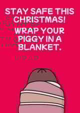 Wrap your piggy in a blanket card created by The Crude Card Company