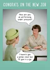 New Job Inverview created by Liverpool Card Studio