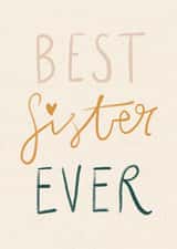 Best Sister Ever Birthday Card created by Nicola Scott