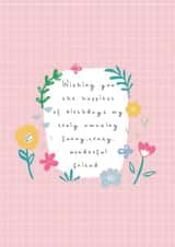 Wishing you the happiest of birthdays created by Jessica Eyre