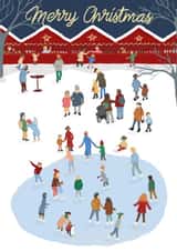 Traditional festive Christmas card created by Fariza Kartbayeva