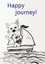 postcard wish you a happy journey created by Julia BU
