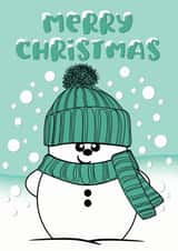 Cheeky Snowman Merry Christmas Card created by Krimbles