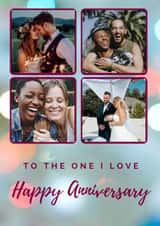 Personalised Anniversary Photo Card created by Lovelier - Anniversary "The One" Photo Card