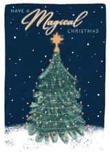 Magical Christmas Tree White Christmas created by Bethany Illustrations