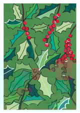 Merry Christmas Holly Berries Card created by Grace Bedford Design