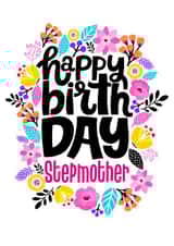 Happy Birthday Stepmother created by Geordies Love Gin