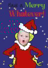Personalised Christmas Photo Card created by Marie Goodchild - Grinch Christmas