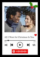 Personalised Christmas Photo Card created by rdlinnovation - All I want for Christmas