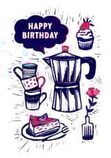 Coffee and cake created by Karin van der Vegt