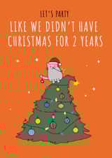 No lockdown xmas card created by Fly high art