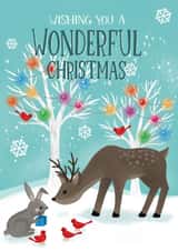 Wonderful Christmas woodland card created by Paper Valley Design Studio