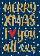 Merry Xmas card for your loved ones created by JayneyD Designs