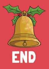 Funny Bellend Insult Christmas Card created by Tishy Tashy