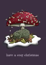 Cosy Toad Christmas Card created by Dionne Turnbull