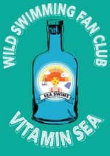 Wild swimming Fan Club Vitamin Sea created by Claire Beetham-Davies