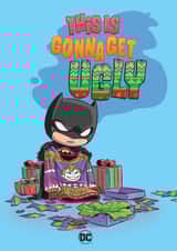 This is Gonna Get Ugly Batman Christmas card  created by Cardology