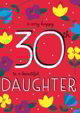 Happy 30th Birthday Daughter created by Juniper and Rose Studio