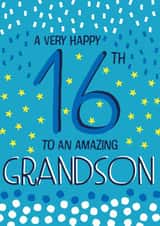 Happy 16th Birthday Grandson created by Juniper and Rose Studio