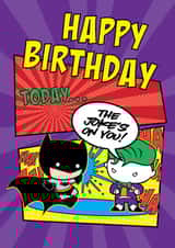 Batman and The Joker Birthday Card created by Cardology