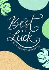 Best of Luck card created by Lea Velasquez