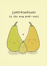 Congratulations To The New Pearents - New Parents / First Baby Card created by Little Big Pie