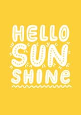 Hello Sunshine New Baby Congratulations Card created by @studio27eleven