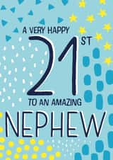 Happy 21st Birthday Nephew created by Juniper and Rose Studio