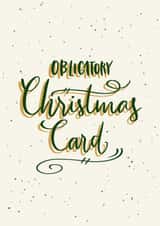 Obligatory Hand-lettered Christmas Card created by Jenni Ahlberg - Jeah Design