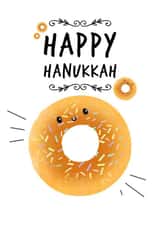 Hanukkah Doughnut created by Sugar Violet Illustration