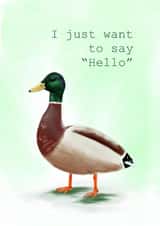 Duck say "hello" created by Katherine Tolstyh