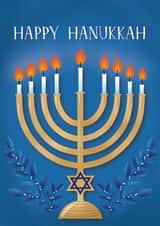 Hanukka Candelabrum created by Paper Valley Design Studio
