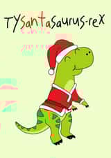 Tysantasaurus-rex themed card for Christmas  created by The little northerner 