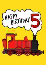 5th Birthday Steam Train created by Doodle Rob