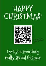 Rickroll Christmas Card (Rick Astley QR Code) 1000 created by SJS Designs