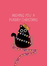 Purrry Christmas Card created by @Spuddesigns