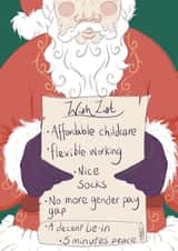 Pregnant Then Screwed Charity Parents Letter To Santa Christmas Card created by Pregnant Then Screwed