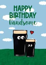 Cute Beer Birthday card created by Giddy Kipper