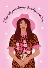 I hope all your dreams and wishes come true - Positivity card created by Foxanne