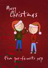 Christmas Card from the gays created by Rosewood Design