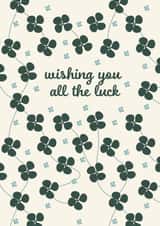 Wishing You All The Luck Good Luck Card created by Alexandria Frances